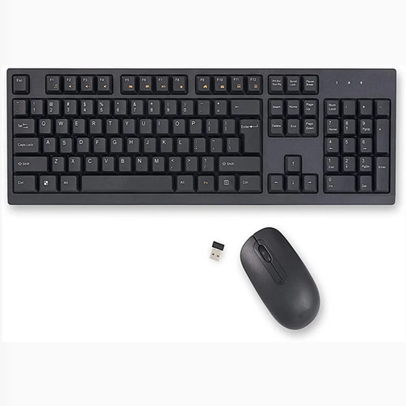 

B2B Wholesales Waterproof 2.4Ghz Ergonomic Wireless Mouse Keyboard Combo