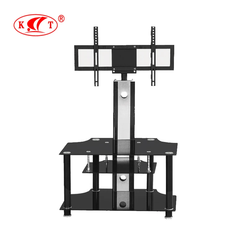 
Wholesale Living room furniture tv bracket mount Cheap glass living room furniture tempered glass and iron TV stand 