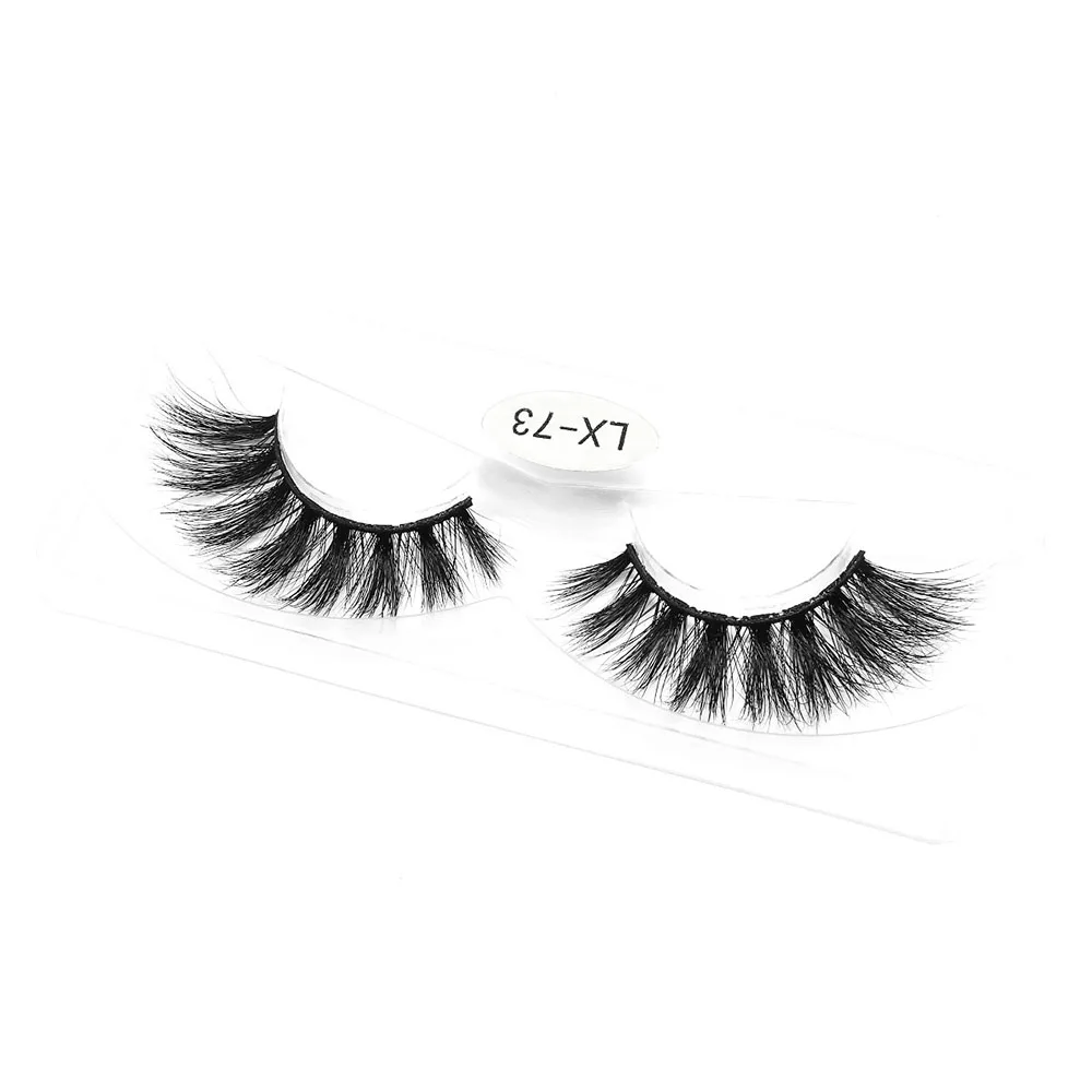 

Wholsale High Quality Luxury Fluffy Eyelashes And Packging Vendor 25mm 3D Mink Eyelash, Black