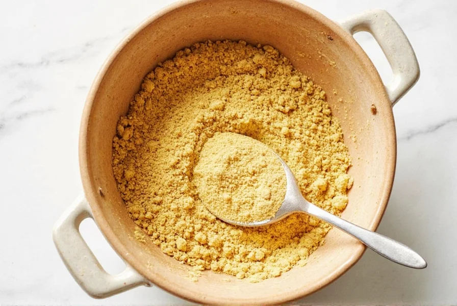 Pasta seasoning powder in a jar