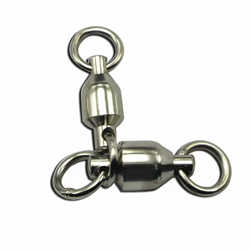 

Factory High Quality Stainless Steel Double Swivel Fishing Accessories Crane Swivel For Fishing, Silver