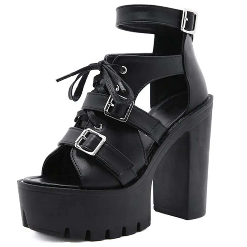 

Dropshipping Custom Logo Metal Button Sexy Shoes Women Sandals 2021 Square High Heels Summer Fashion Wedge Female