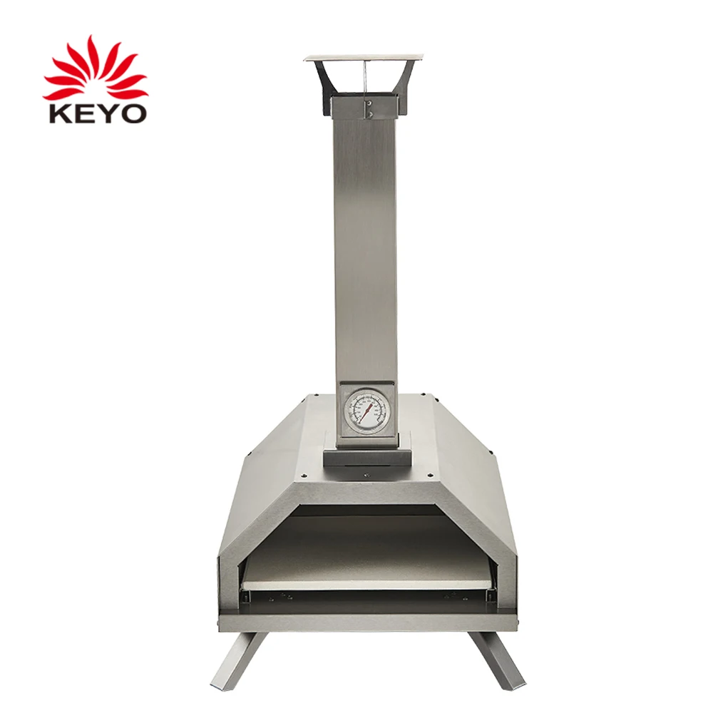Wood Pellet Outdoor Oven Mini Pizza Stone Steel Stainless Power Painted