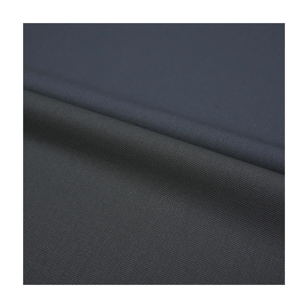 Machine Washable Organic Yarn Dyed RTS 51%W 43.4%P 5.6%LY Merino Wool Polyester Blend Worsted Wool Fabric for Men Suits Jackets