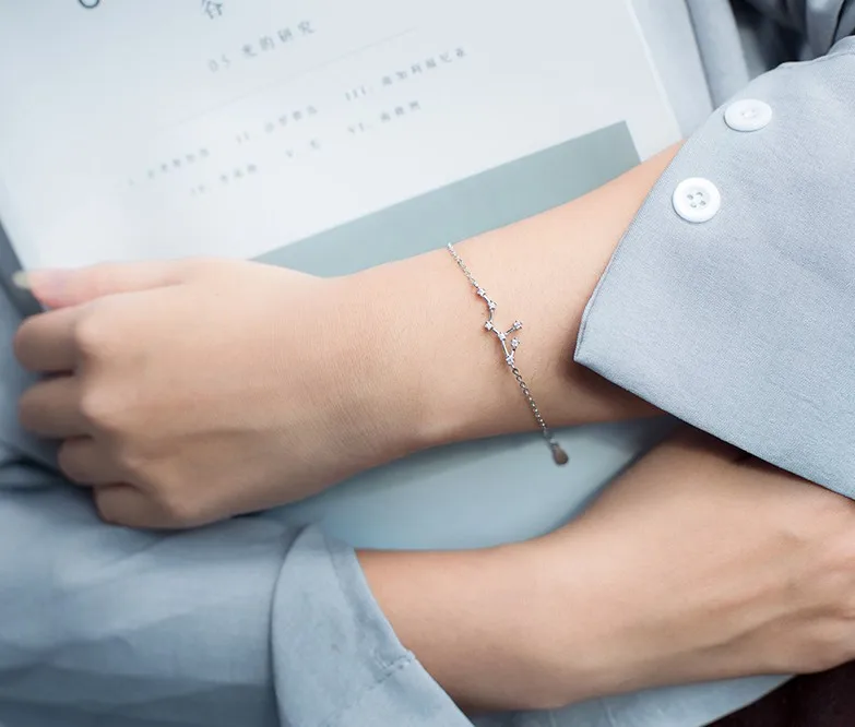 

Simple Personality Twelve Constellations Cancer Luxury Gold Plated Bracelet Women, Silver,gold or custom