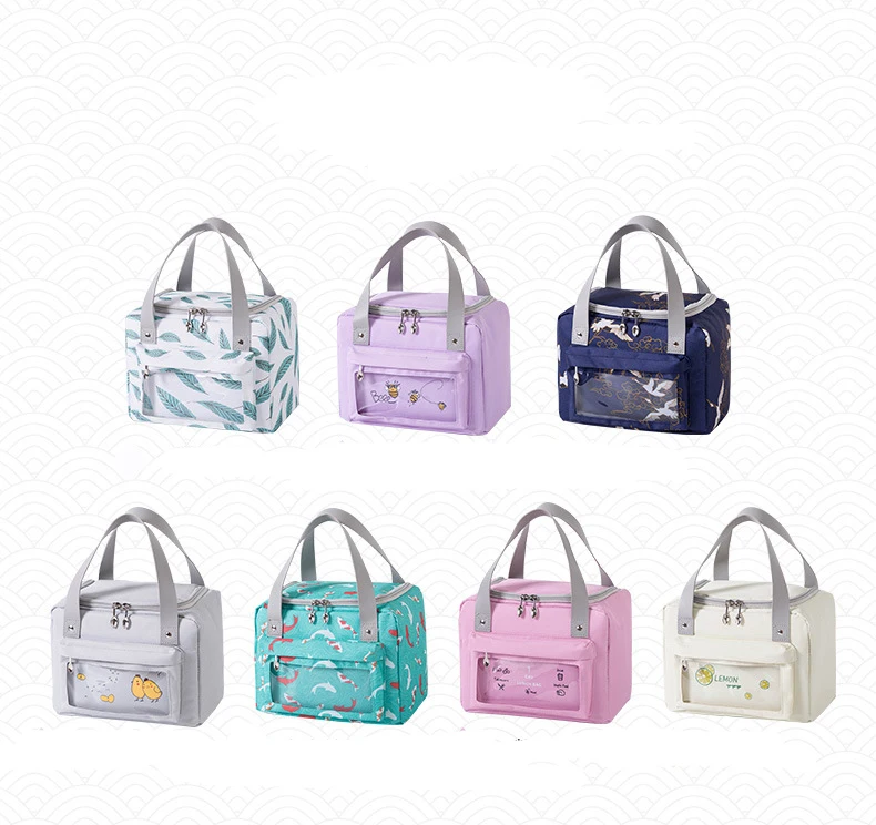 

Handle Thermal Food Lunch Cooler Box Portable Cooler Bag For Kids Adult Men Women
