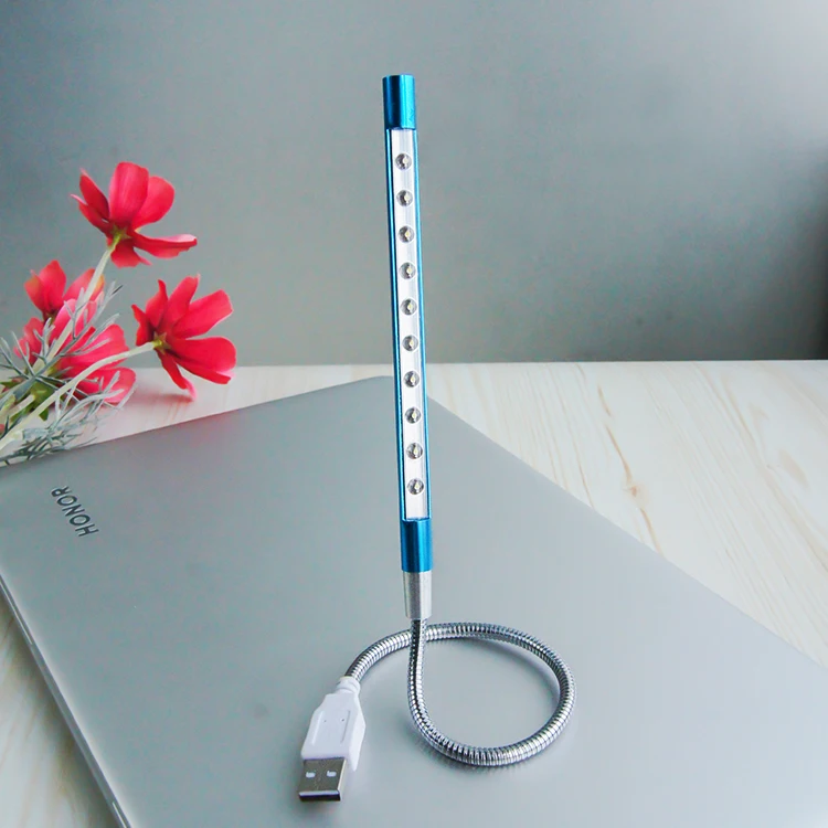 

Mini micro Tube Reading Book Camping Work Rechargeable flexible gooseneck led usb light, Silver, purple, blue, pink, gold, black