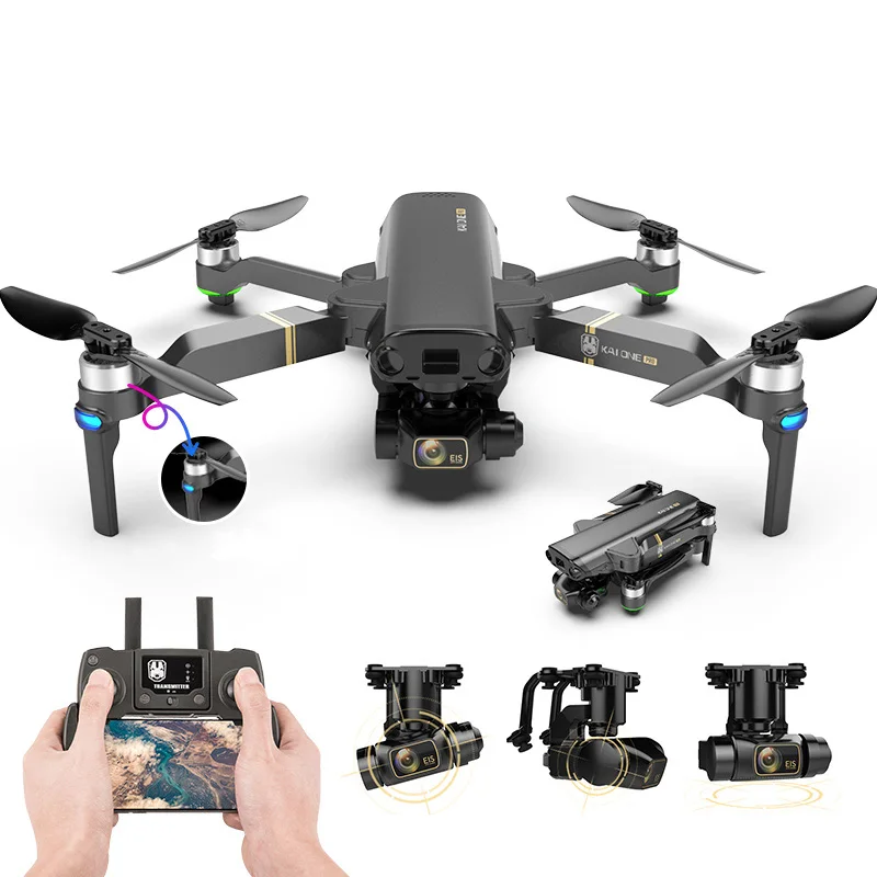 

KAI ONE Pro/Max GPS Drone 8K HD Dual Camera Three-axis gimbal Brushless Motor With 5G Wifi Quadcopter Rc Distance 1.2km Gifts