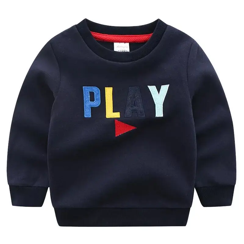 
Wholesale Good Price O-neck 100% Cotton Plain Custom Children Sports Boys Hoodies 