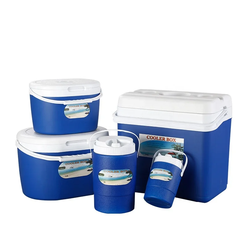 

2022 Food grade plastic insulation box portable cold drink refrigerator outdoor ice pack ice bucket, Customized color