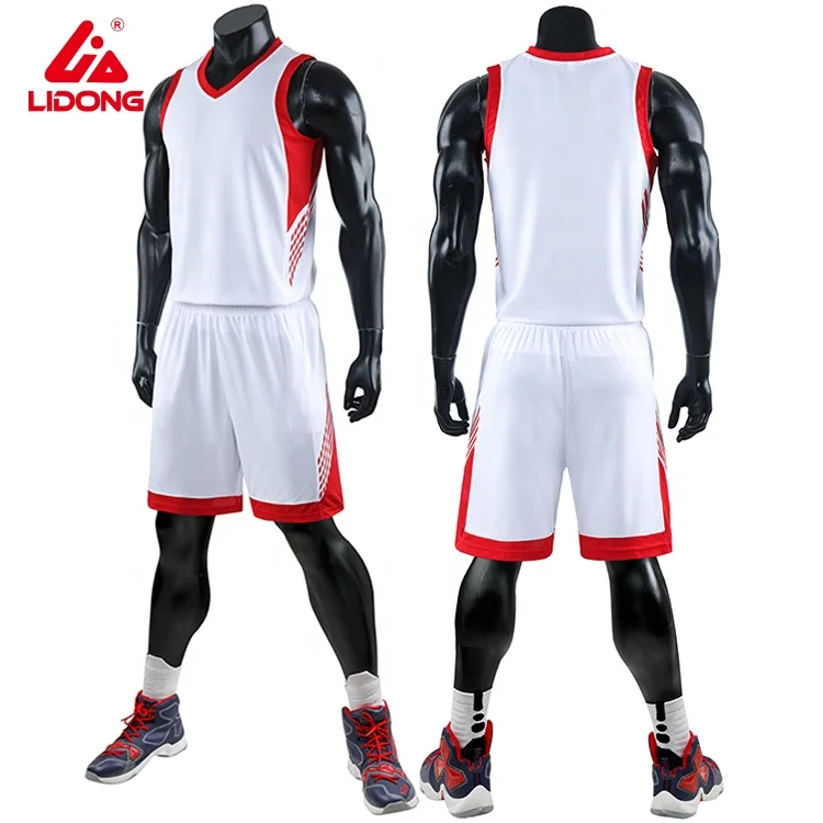 Basketball Jersey Design Color White 