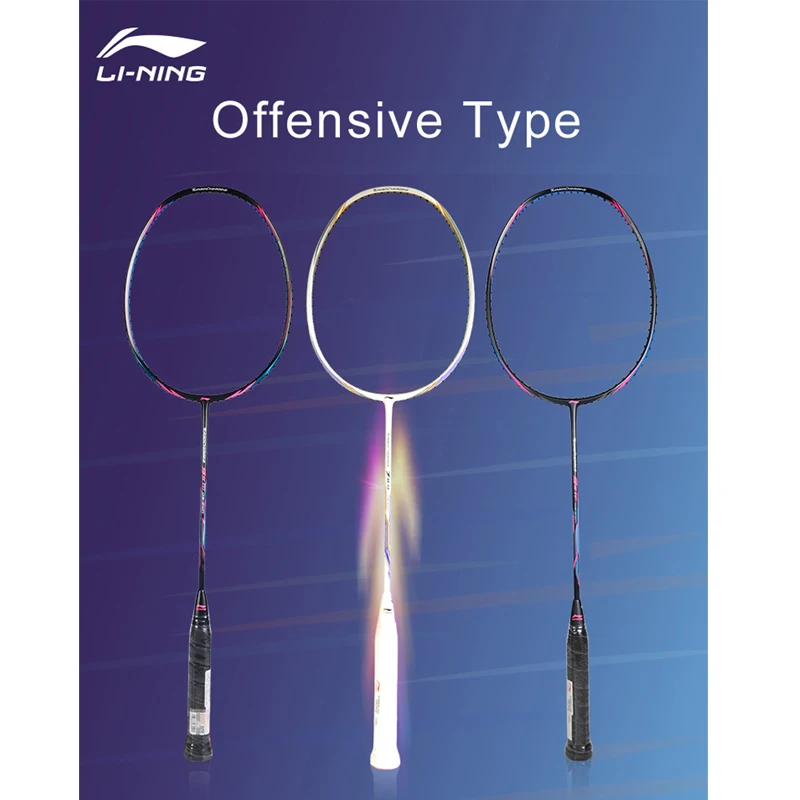 

Li-Ning Turbo Charging 9II Daily Badminton Rackets Offensive Single Racket LiNing Professional Sport Racket AYPM316