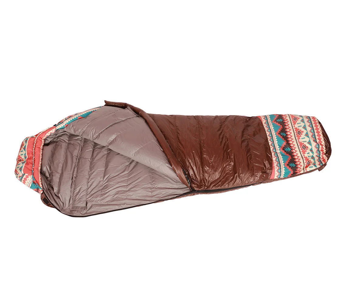 

Travel Cold Weather waterproof goose down filling mountaineering sleeping bag warm mummy factory oem sleeping bag, Customized color,rts is random color