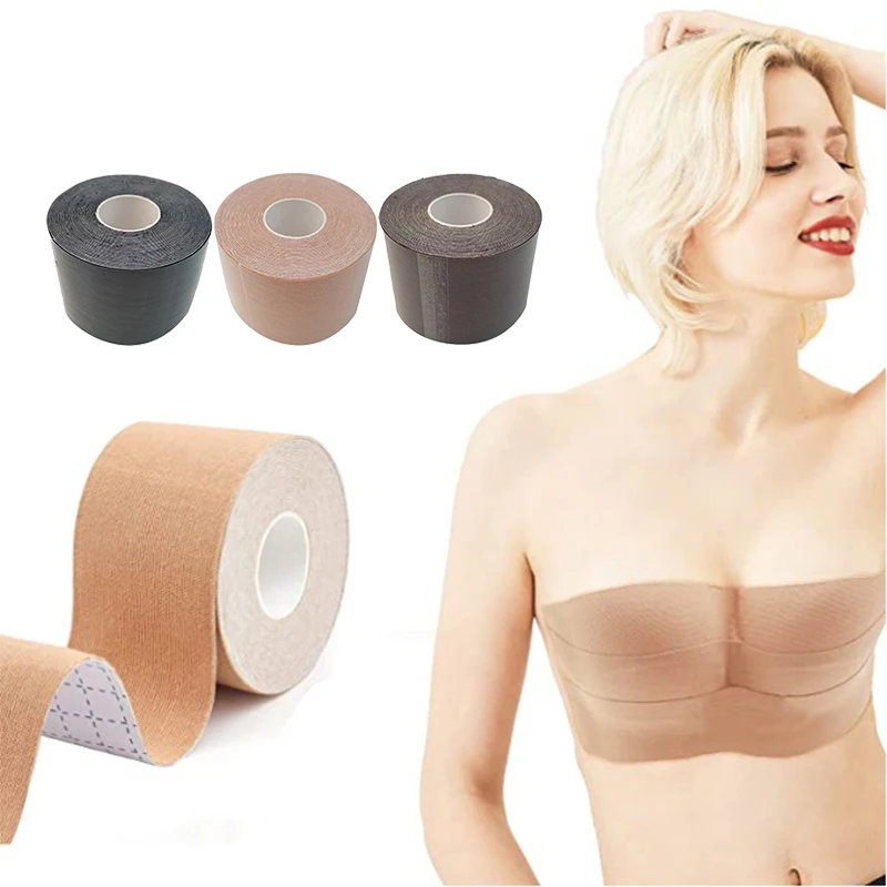 

Amazon Hot Selling Waterproof Lift Up Push Up Breast Lifting Boob Tape with Box, Skin/ black/coffee