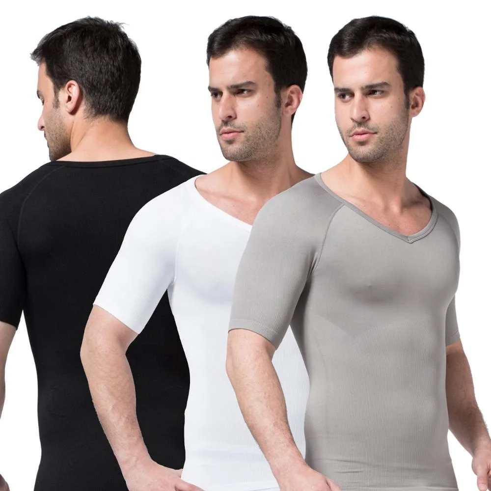 
T049 Seamless V Neck Posture Correction Compression Slim Fit Tummy Control Body Shaping  (62476502777)