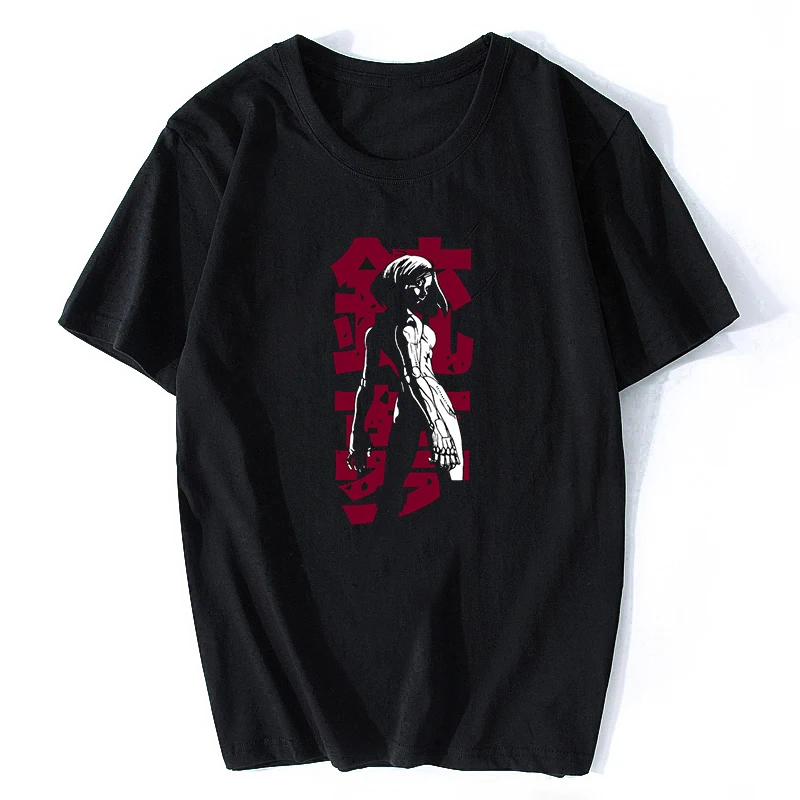 

Wholesale Battle Angel Alita T Shirt Gunnm Anime Gully Gally Fashion Style Black T-shirt Casual Design Unisex Men/Women