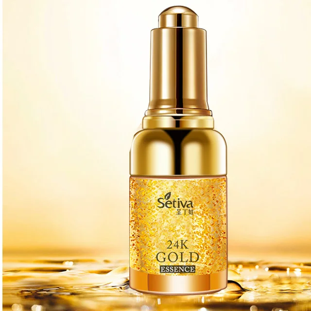 

Stem cell 24K Golden Active Serum anti aging 30ml Anti wrinkle Private Label Organic 24 K Gold peptide face serum, Transparent