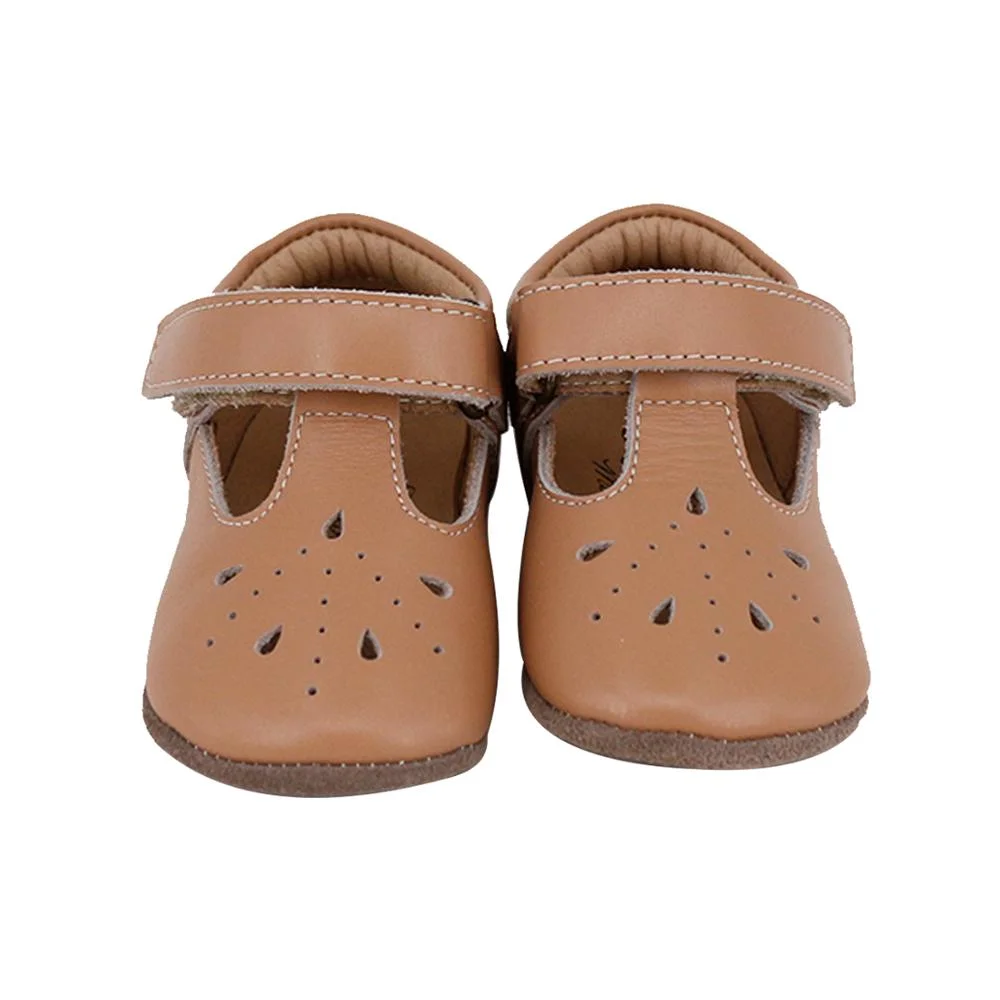 

oem Hot Sell Soft Genuine Leather Baby Moccasins 0-24M Boutique Baby winter Toddler T Bar boy fashion flat Shoes Anti-Slipper