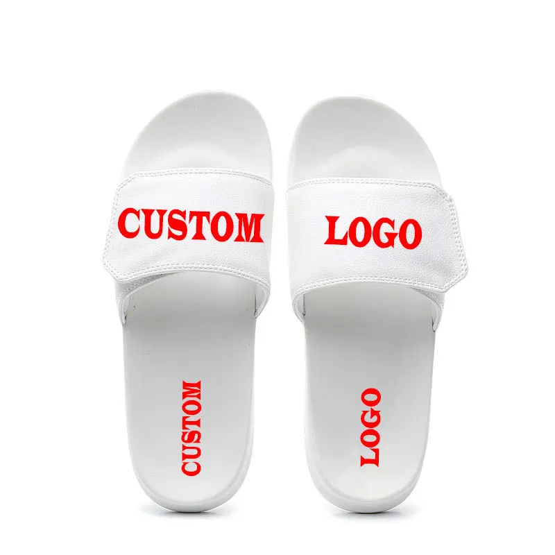 

2019 Factory price top quality unisex EVA slipper custom logo slide sandal, White/black any color you want