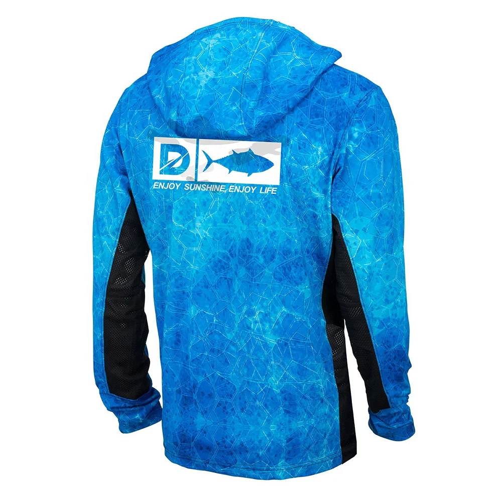 

fishing hoodie uv protection quick dry breathable fishing shirts long-sleeved custom design mask hooded fishing shirt