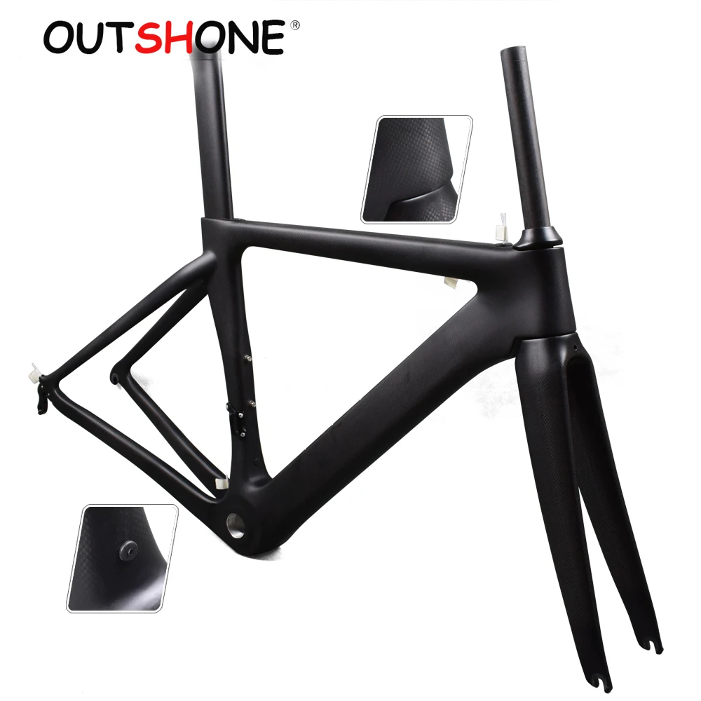 

New Carbon racing road bike frame BSA 3K matte/glossy carbon road frame high quality telaio bici da corsa carbonio, Oem your logo