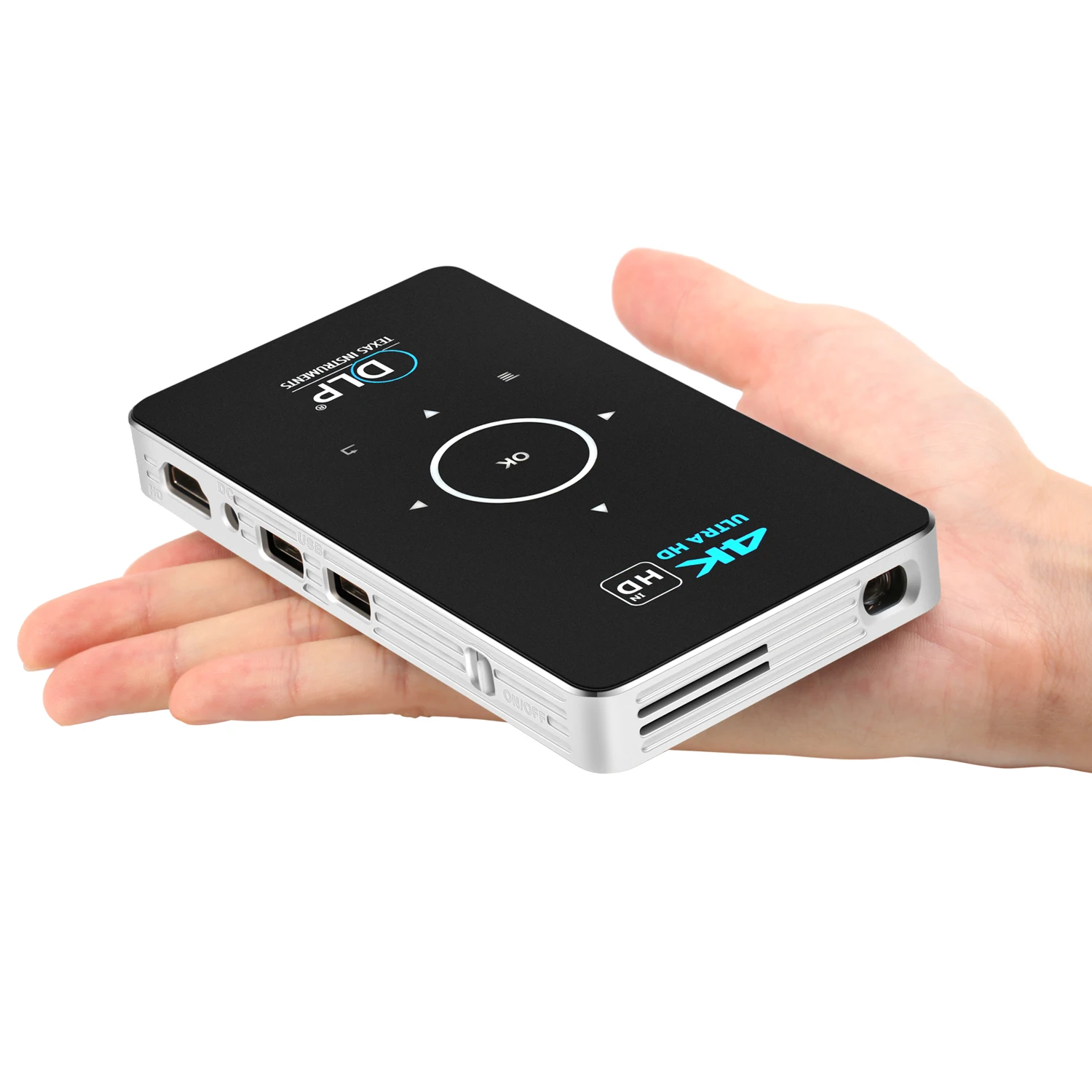 

Mini Smart Phone 1G8G Portable Led Dlp Android 9 Wireless c6 Projector