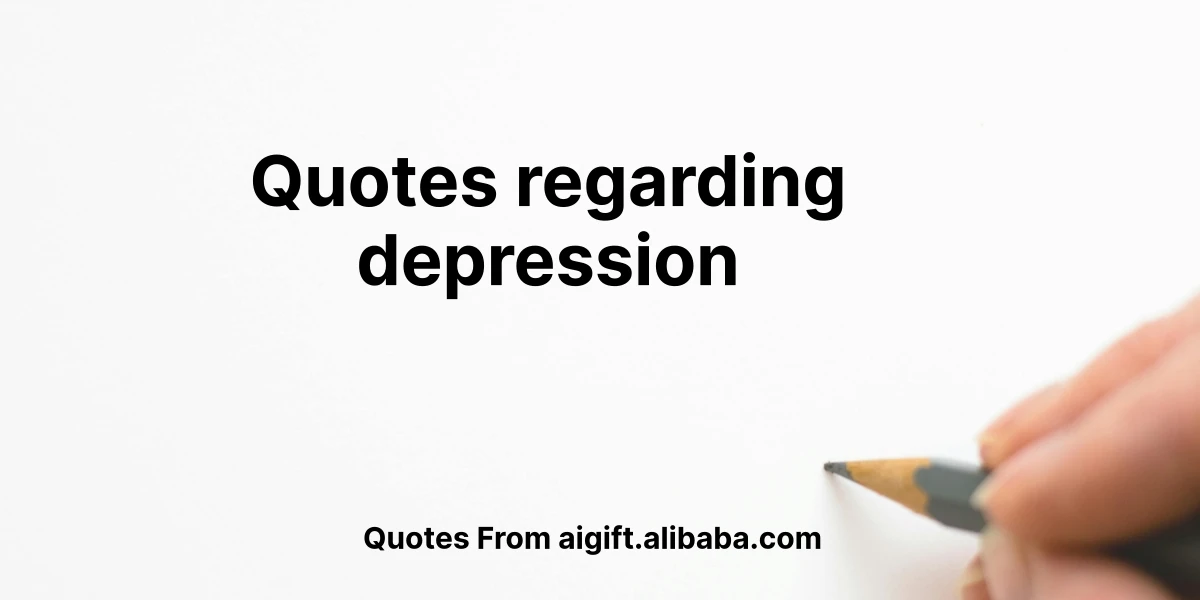 quotes regarding depression