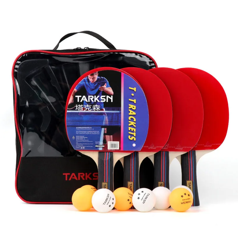 

Professional Table Tennis Racket set Ping Pong Sports Equipment Ping Pong Paddle Racket Set With Bag with 4 rackets 8 balls
