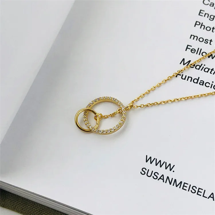 

Fashion Women Elegant Statement 925 Silver Simple Jewelry Necklace, Picture shows