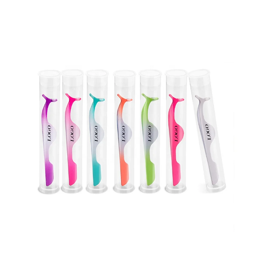

Factory wholesale tool private label rose gold eyelash curler tweezer applicator False eyelashes assist Eyelash curler