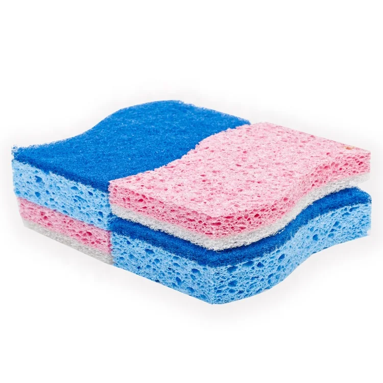 

Heavy Duty natural soft Eco-friendly kitchen cleaning Cellulose Scrub Sponge
