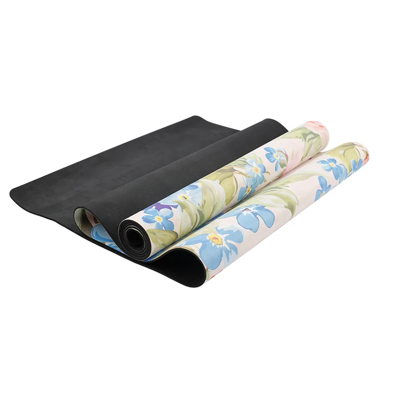 

Custom Eco Friendly Digital Printed Folding Suede Yoga Mat, Customized