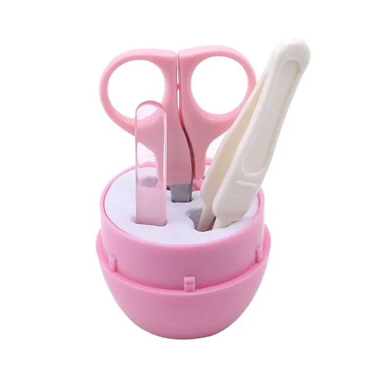 

Wholesale Safe Nail File Baby Nail Clipper Set 4pcs, Pink/blue/green