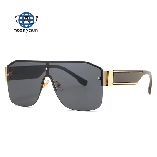 

Teenyoun One-Piece Fashion Half-Rim Modern 2023 Sun Glasses Sunglasses