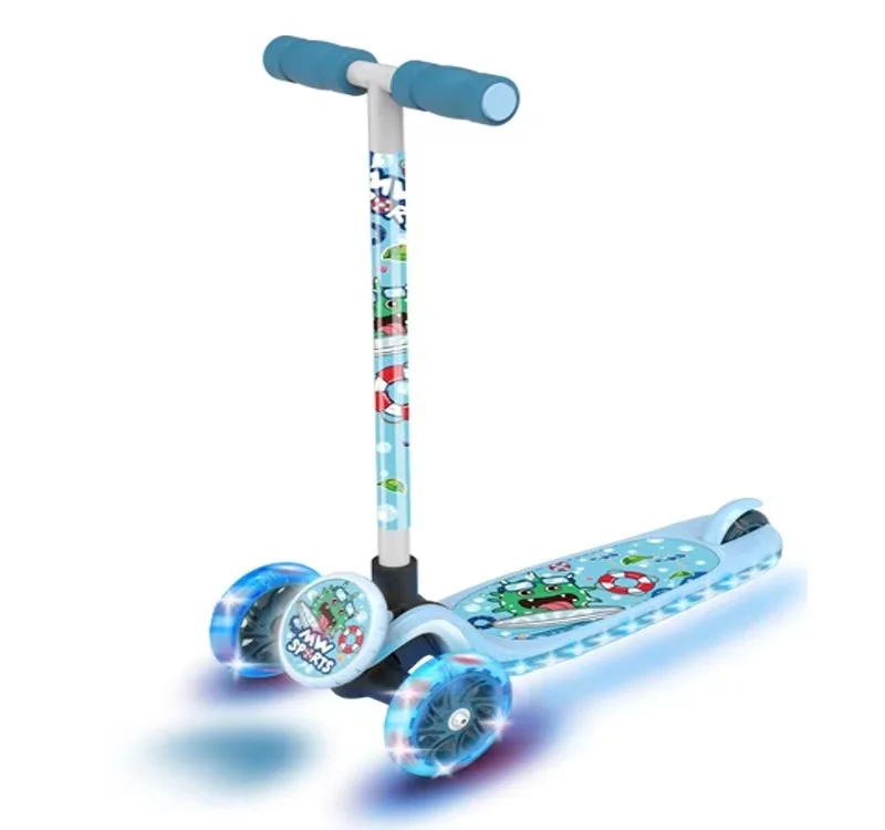 

For baby kids child children with high quality new cheap sale 3 wheels with led light sports kick foot scooter