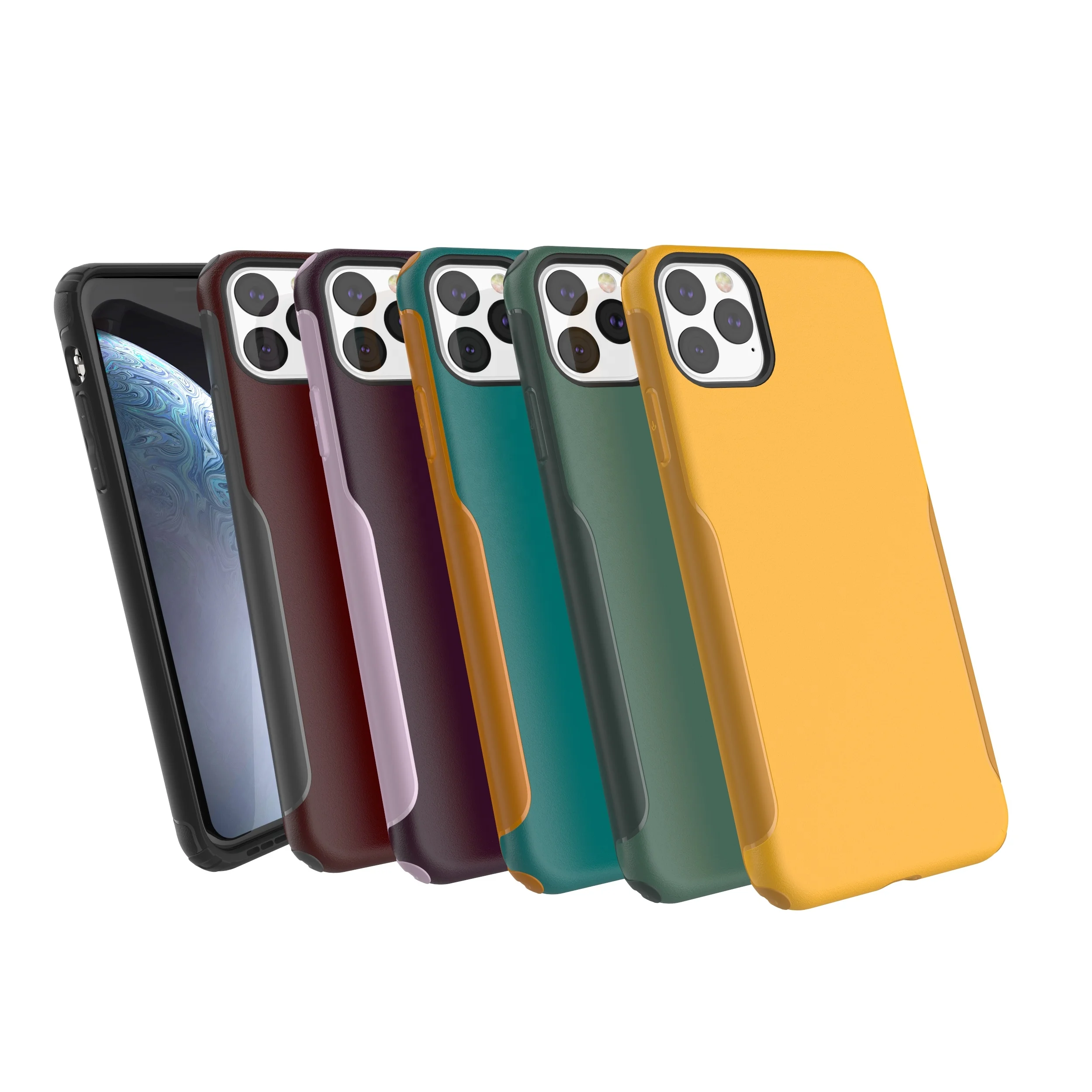 

New Listing Contrast Color Cell Phone Case for iPhone 11 Pro,Phone Case for iPhone 11,Phone Back Cover for iPhone11 Pro Max, Multi colors