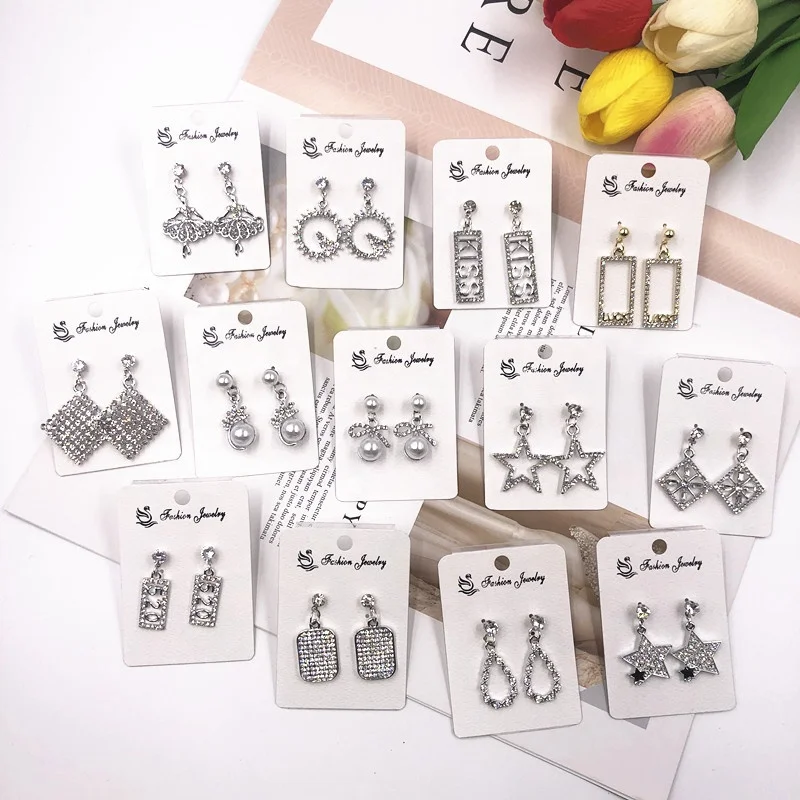 

western style jewelry rhinestone earrings chandelier new clothes styles woman 2022 mix earrings