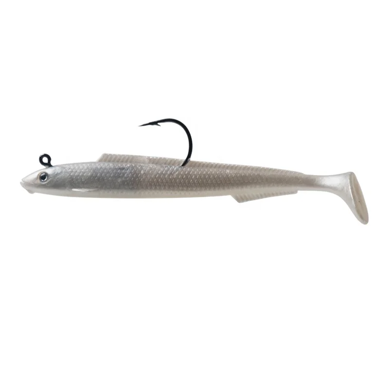 

15cm 30g soft plastic fishing white lure luminous softbait jig head sand eel lures, Orange,blue,purple,green,transparent white
