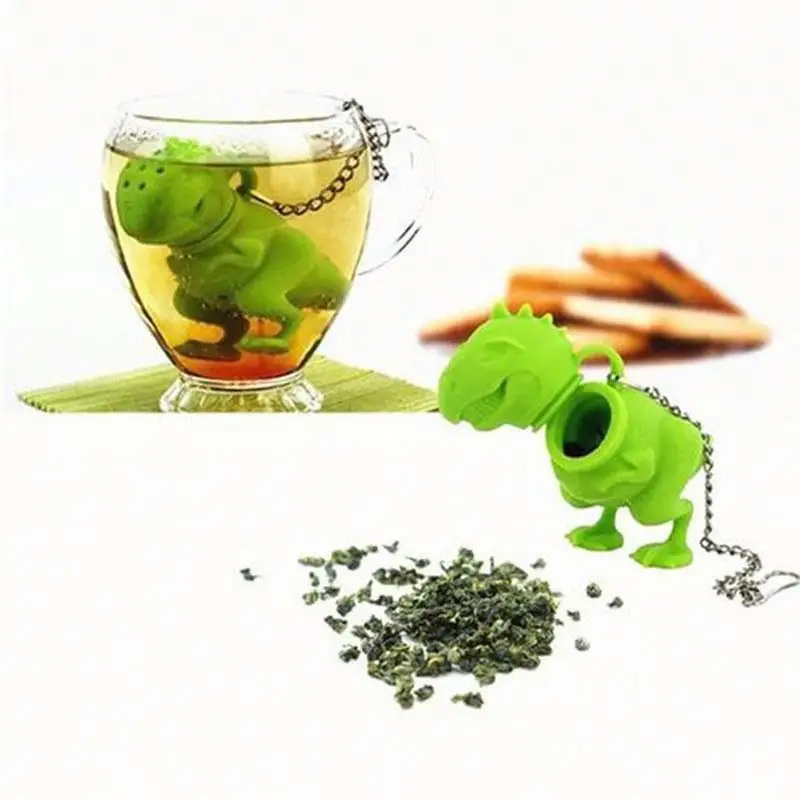 

Tea cup filter ,AJsk silicone reusable tea bag for sale, Green