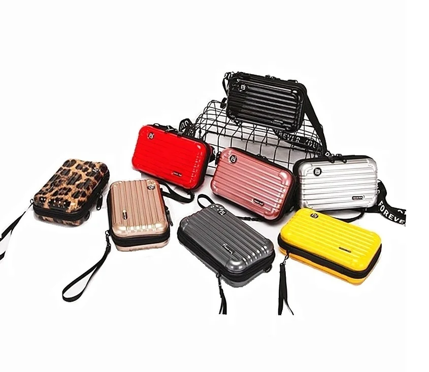 

Mini bulk cosmetic bags sac a main femme waterproof ABS+PC make up bag