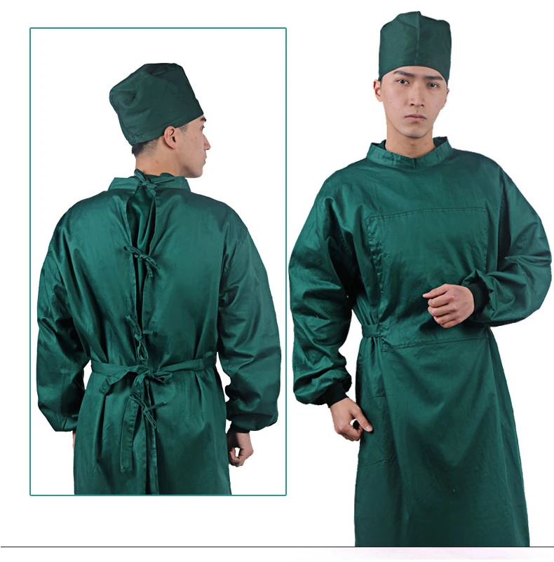 
cheap washable fabric reusable doctor gown for hospital 