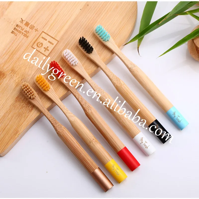 

Eco Small Head Bamboo Toothbrush With Holder For Kids Wholesale