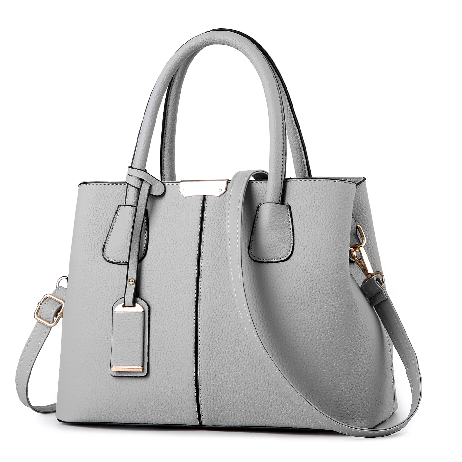 

Hot Sale New Fashion Casual Women Bags Tote Brand Shoulder Lady Daily Zipper Genuine Leather Bag, Customizable