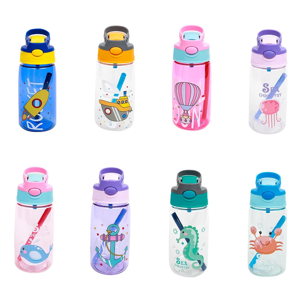 

Fashionable High Quality Leakproof Straw Water Bottle Kids With Straw, Customized color