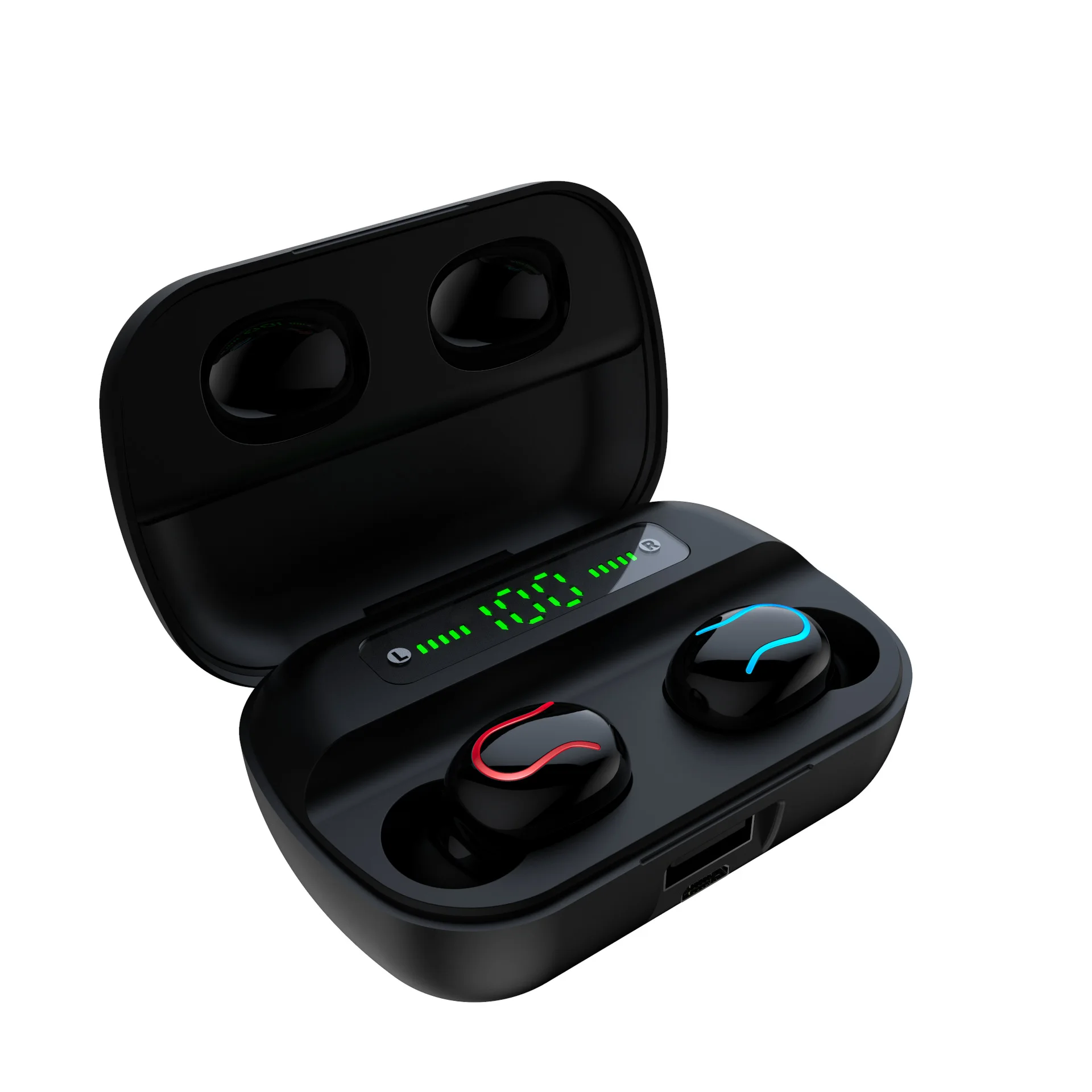 

Q82 Electric display wireless earphones tws headphones Music Stereo 5.0 BT Headsets Earbuds Touch Control Q82 earphones