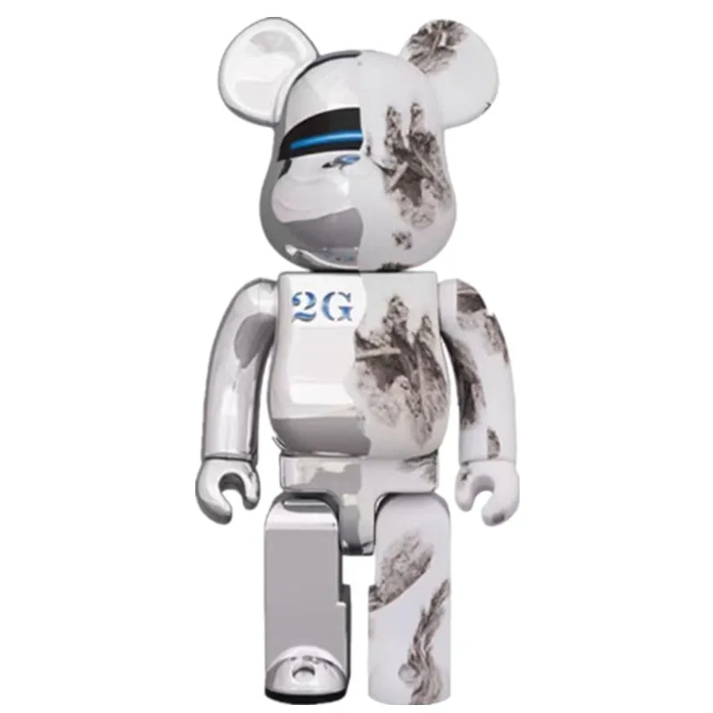 

bearbrick 400% violent Bear Building blocks Bear Empty mountain base 2G desktop living room tide ornaments