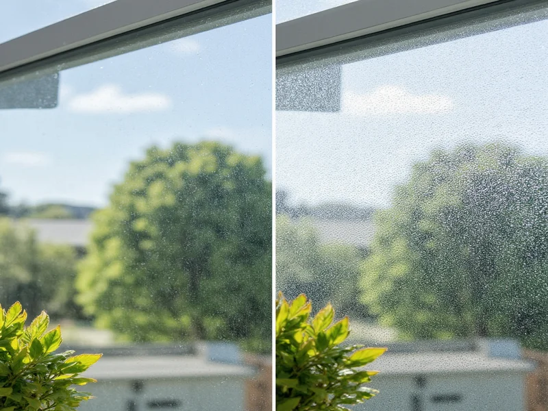 Comparison of homemade window cleaner results on glass
