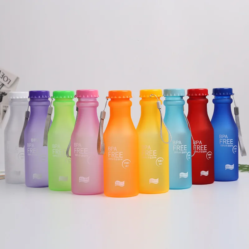 

Frosted high quality plastic portable drop-resistant pressurized bottle sealed water cup kettle customizable printed LOGO