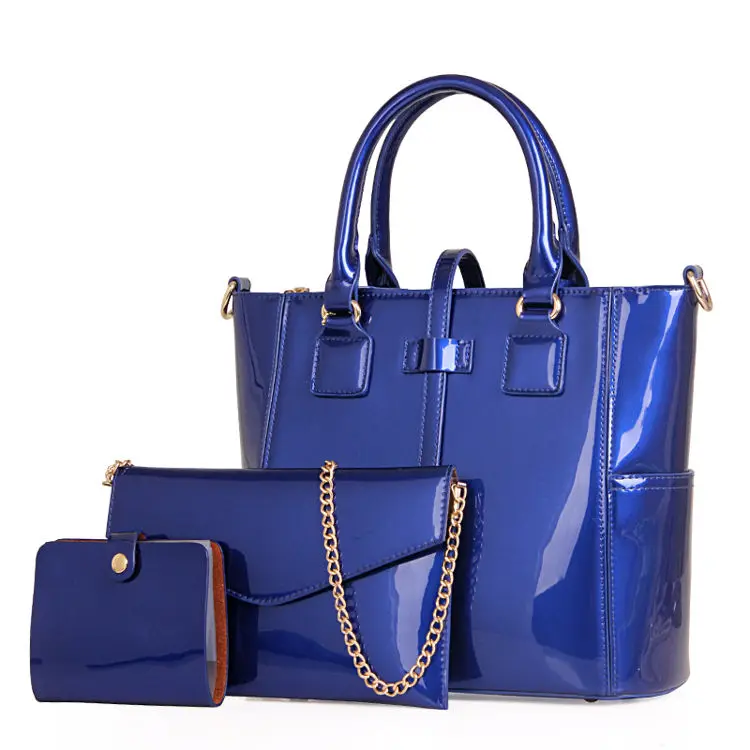 

3 Pcs Set 2021 Borse Donna Simple Woman Bag High Quality Pu Leather Young Messenger Crossbody Set Handbags For Women