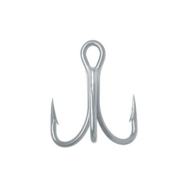 

Top Right 9626ps Wholesale Hook High Carbon Steel Fishing Treble 4x Hooks Matt Tin Treble Hook, As show